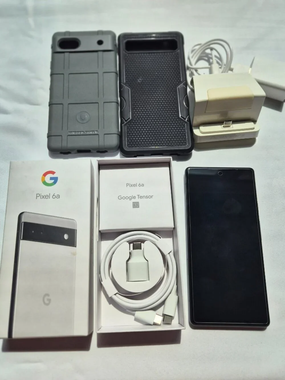 Lightly Used Google Pixel 6a 128GB Chalk (White) Factory Unlocked - Picture 9 of 13
